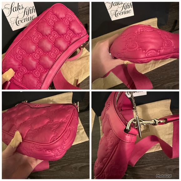 Authentic Gucci Matelasse Pink Quilted Crossbody Bag - Picture 8 of 17